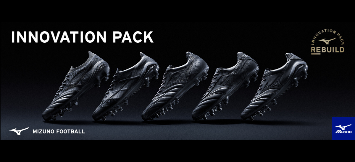 ミズノサッカー限定 REBUILD PROJECTスパイク「INNOVATION PACK」