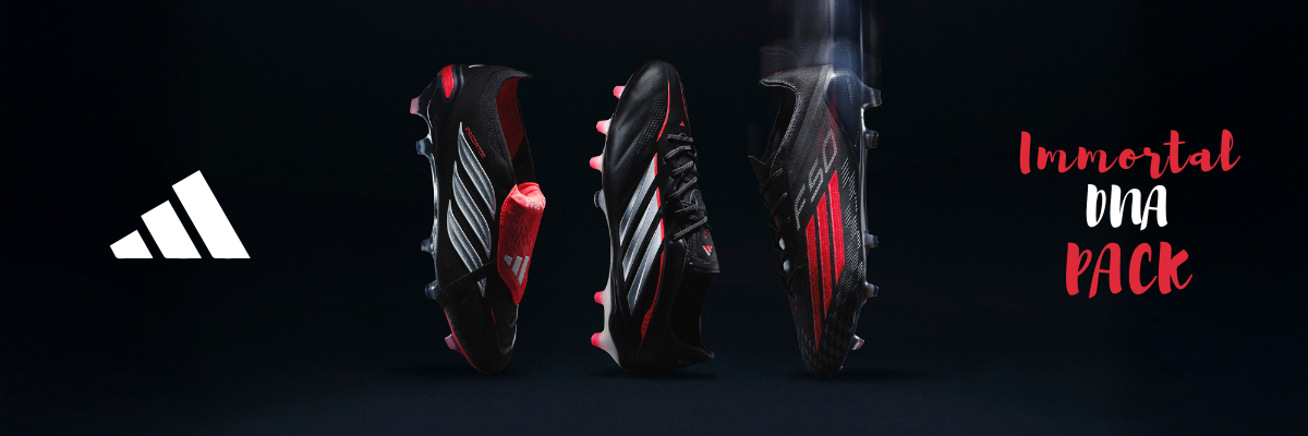 サッカースパイク　adidas immortal dna pack アディダス　黒パック