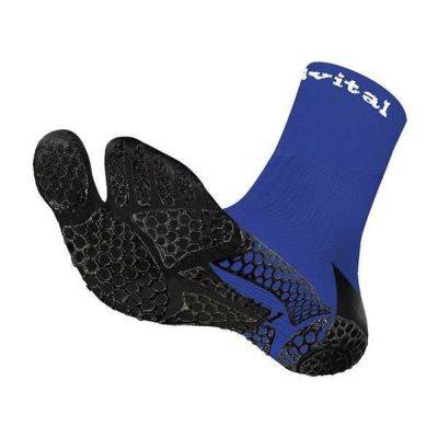 ネコポス（メール便）発送可　アクティバイタル　フットサポーター忍者ソックス　HRD1056-BU　サッカー　ソックス　L-LL