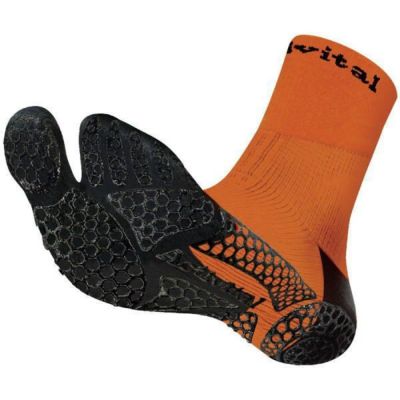 メール便発送可　アクティアクティバイタル　フットサポーター忍者ソックス　HRD1056-OR　サッカー　ソックス　L-LL