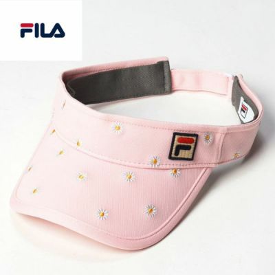 フィラFILA　ウィメンズデイジーバイザー　VL9262-19　レディステニスサンバイザー　デイジー柄　ピンク