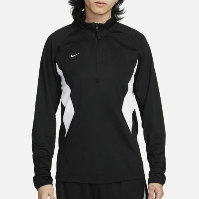 ﾅｲｷ DF FC ﾐｯﾄﾞﾚｲﾔｰ L/S ﾄｯﾌﾟ　FB6538-010　サッカーウェア　ブラック/ホワイト/ホワイト