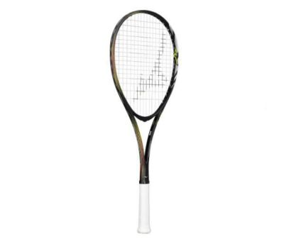 ミズノ　ACROSPEED S-01　63JTN3A460　ソフトテニスラケット　60：ブラック×バーン　未張上げラケット