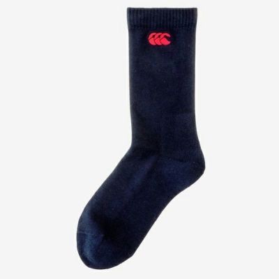 メール便発送可　カンタベリー　デオドラントミドルソックス　AS03977-29　ネイビー(29)