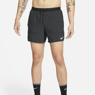メール便発送可　ナイキ　Dri-FIT ストライド メンズ 13cm ランニングショートパンツ (インナー付き)　DM4756-010　ランニングウェア　ﾌﾞﾗｯｸ