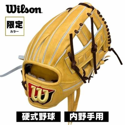 ウィルソン　Wilson　野球硬式グラブ　ＤＵＡＬ限定カラーＤ５　WBW102039-D5　内野手用　日本製　高校野球対応　特価