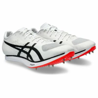 アシックス　コスモレーサーＭＤ３　COSMORACER MD 3　1093A221-100　中距離スパイク【推奨種目:800m～1,500m】　WHITE/BLACK