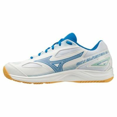 ミズノ(MIZUNO)　SKY BLASTER 3　71GA234510　バドシューズ　スカイブラスター3　ユニセックス　10:ホワイト×ブルー×ターコイズ