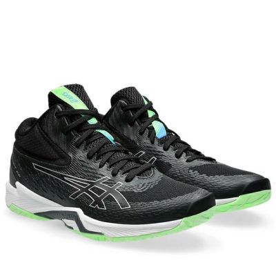 アシックス　V-スイフト FF MT 4　V-SWIFT FF MT 4　1053A064-001　バレーシューズ　BLACK/PURE SILVER