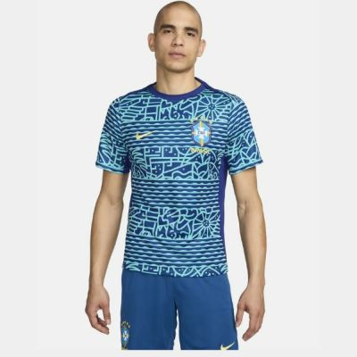 メール便発送可　ナイキ　NIKE　ブラジル アカデミー プロ　 Dri-FIT サッカー プレマッチ トップ　FJ2723-445　サッカーウェア　ブラジル代表練習着