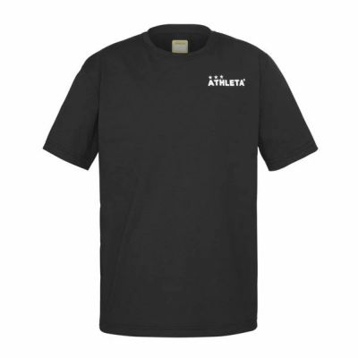 メール便発送可　アスレタ/ATHLETA　ロゴ　プラＴシャツ　18016-BLK　フットサルウェア　サッカーシャツ　練習着