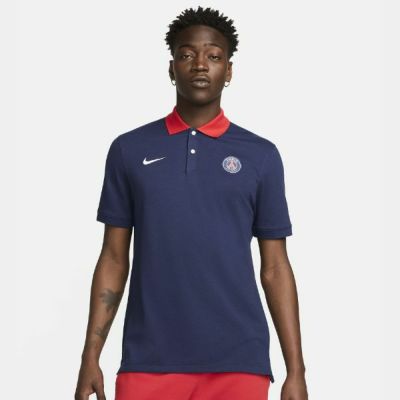 ナイキ/NIKE　パリ サンジェルマン (PSG) ザ ナイキ ポロシャツ　Dri-FIT　FZ7245-410　サッカーウェア　おしゃれ着　移動着