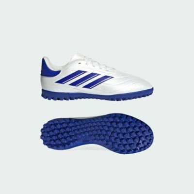 アディダス　adidas　キッズ　コパ ピュア2  COPA PURE2 CLUB TF / ターフ用　KIDS IG8691　ジュニアサッカートレーニングシューズ　白×青　子供用　トレシュー