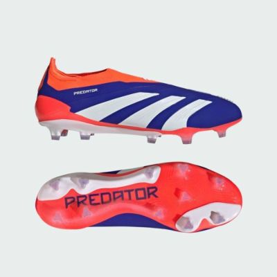 アディダス adidas　プレデター　PREDATOR ELITE LL FG / 天然芝用　IF6447　サッカースパイク レースレスモデル(紐なし)　ルシッドブルー