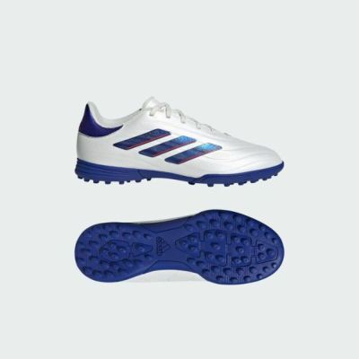 アディダス adidas キッズ コパ ピュア2 COPA PURE2 CLUB TF / ターフ用 KIDS IG8691 ジュニアサッカー トレーニングシューズ 白×青 子供用 トレシュー | マツスポドットコム,長崎県諫早市マツバラスポーツオンラインショップ