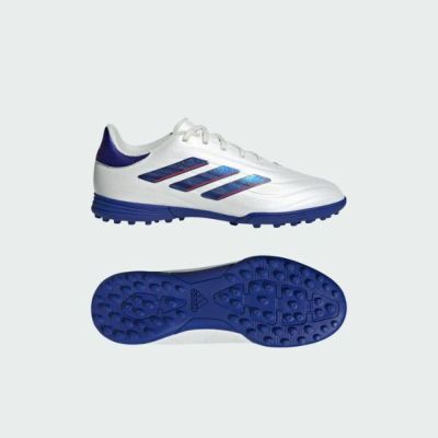 アディダス　adidas　キッズ　コパ ピュア2 COPA PURE2 LEAGUE TF /ターフ用　KIDS IG8692　ジュニアサッカートレーニングシューズ　白×青　子供用　トレシュー