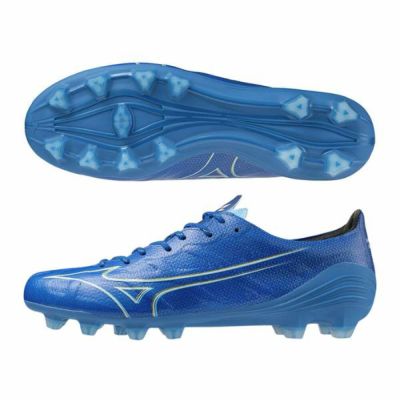 ミズノ　MIZUNO　ミズノアルファ　プロ　MIZUNOα PRO　P1GA246427　サッカースパイク　27：レーザーブルー×ホワイト×ゴールド　特価