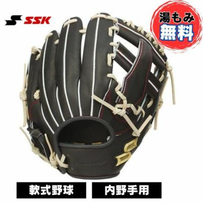 エスエスケイ　SSK　野球軟式グローブ　軟式プロエッジ(PROEDGE)　内野用　PEN84424-9012　野球軟式グラブ　ブラック×キャメル　湯もみ加工無料