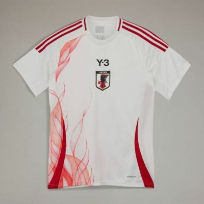 アディダス adidas Y-3コラボ サッカー日本代表 2024 アウェイ レプリカ ユニフォーム　KMW70-IU0963　JAPAN サッカーウェア　白×赤