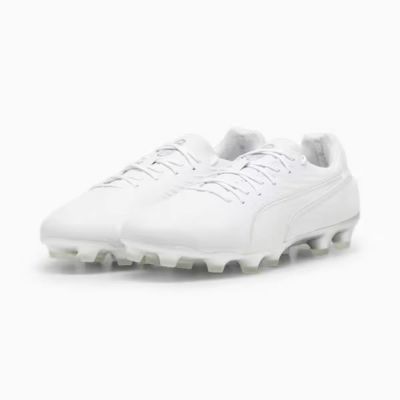 プーマ　サッカースパイク　キング　アルティメット 白 PUMA KING ULTIMATE HG/AG　107867-04　サッカー　土/人工芝用