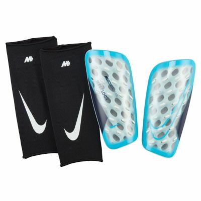 【DN3611-420】ナイキ　NIKE　シンガード/すねあて　マーキュリアル　フライライト スーパーロック　サッカーレガース　ブルー　カバー付き