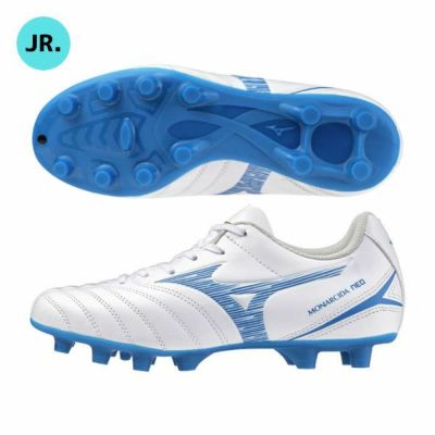 ミズノ　MIZUNO　モナルシーダネオ 3 SELECT Jr / MONARCIDA NEO III SELECT Jr　P1GB242525 ジュニアサッカースパイク　子供用　ワイドタイプ　白×青