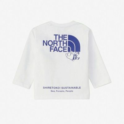メール便発送可　ザ・ノース・フェイス　ロングスリーブシレトコトコティー（ベビー）　NTB82332ST-W　長袖Tシャツ　ベビーウェア