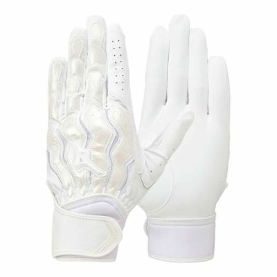 メール便発送可　ミズノ MIZUNO　野球バッティンググローブ　モーションアークSF レプリカ【両手用】高校野球ルール対応モデル　1EJEH50310　野球手袋　ホワイト