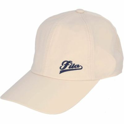 FILA（フィラ）　テニスキャップ　VL9331-03　レディステニスキャップ　筆記体ロゴ　帽子　ベージュ
