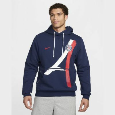 ナイキ　NIKE　パリ サンジェルマン (PSG) スタンダード イシュー　FQ3218-410　サッカークラブチームウェア　プルオーバーパーカー　フード付フリーストップ