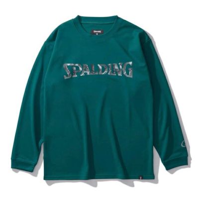 メール便発送可　スポルディング　ジュニア ロングスリーブTシャツ ジオメトリック ロゴ　SJT24157-スパイク　ジュニアバスケウェア