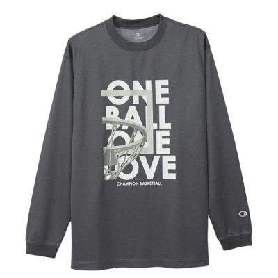 メール便発送可　チャンピオン　ロングスリーブTシャツ 24FW　C3-AB423-099　バスケットボールウェア　特価