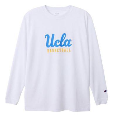 メール便発送可　チャンピオン　ロングスリーブTシャツ 24FW　UCLA チャンピオン　C3-AB467-010　バスケットボールウェア