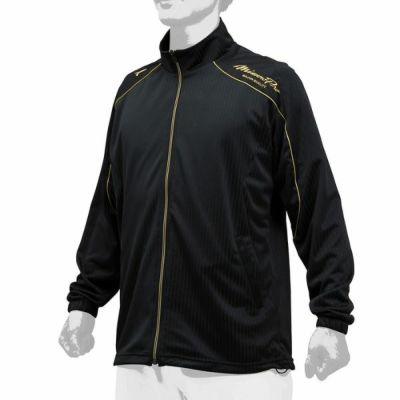 ミズノプロ　MIZUNOPRO　ウォームアップシャツ MP　12JC9R0309　野球ウェア　長袖ジャージ(ジップアップ)　09:ブラック　特価