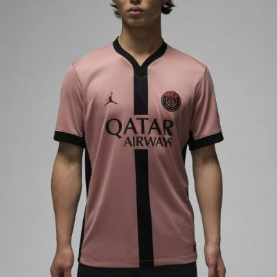 ナイキ　NIKE　パリ サンジェルマン (PSG) 2024/25 スタジアム サード　ジョーダン Dri-FIT サッカー レプリカユニフォーム　FQ2024-686　サッカーウェア