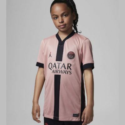 ナイキ　NIKE　子供用　パリ サンジェルマン (PSG) 2024/25 サード　ジョーダン Dri-FIT サッカー レプリカユニフォーム　FQ2254-686　ジュニアサッカーウェア