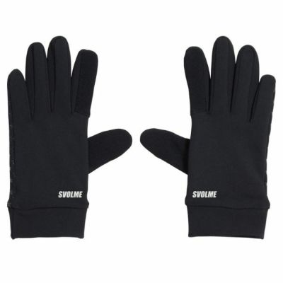メール便発送可　スボルメ(SVOLME) フィールドグローブ　1213-90929-BLACK　フットサル/サッカー　防寒手袋　ブラック