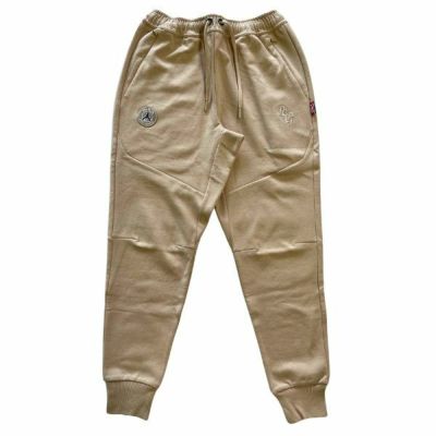 パリサンジェルマン(PSG)　イタリックフォント スウェットパンツ　PS1124FW0001-GREGE　サッカーカジュアルウェア　グレージュ