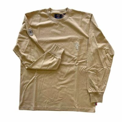 パリサンジェルマン(PSG)　イタリックフォント　長袖Tシャツ　PS0324FW0001-GREGE　カジュアルウェア　グレージュ