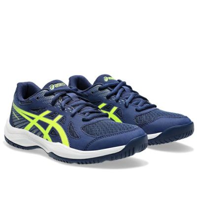アシックス　アップコート 6 GS　UPCOURT  GS　1074A045-400　ジュニアバレーシューズ　Blue Expanse/Safety Yellow