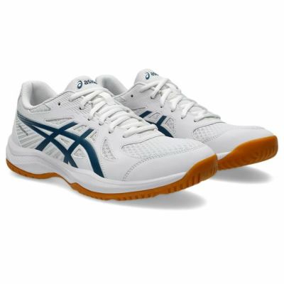 アシックス　アップコート６　UPCOURT 6　1071A104-100　体育館シューズ（バレー・バドミントン・ハンドボール・インドア）ホワイト
