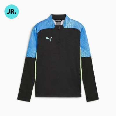 プーマ PUMA　キッズ INDIVIDUAL ファイナル クォータージップ トップ　659854-02　ジュニアサッカートレーニングウェア　特価