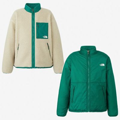 ザ・ノース・フェイス　リバーシブルエクストリームパイルジャケット（ユニセックス）　NP72333-OG　オートミール×TNFグリーン・OG