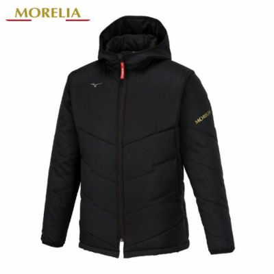 ミズノ　モレリア/MORELIA　パデッドウォーマージャケット　P2MEB50109　サッカーウェア　撥水機能付き防寒着　09：ブラック