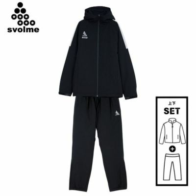 スボルメ　SVOLME　発熱中綿ウォーマー上下セット　1243-31209　サッカー/フットサルウェア(防寒着)　ブラック