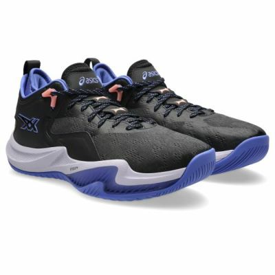 アシックス　ノヴァサージロー2　NOVA SURGE LOW 2　1061A051-001　バスケットボールシューズ　BLACK/SAPPHIRE