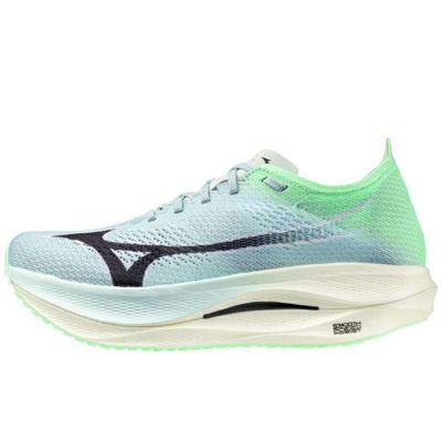 ミズノ　ウエーブリベリオンプロ LOW　W.REBELLION PRO LOW　U1GD254001　ランニングシューズ　01：ライトグリーン×ブラック