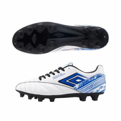 アンブロ(UMBRO)　アクセレイター HG　UF4FCSB5M-WHBL　サッカースパイク　ホワイト×ブルー　特価