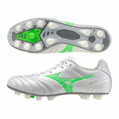 ミズノ　MIZUNO　モナルシーダネオ 3 ワイド エリート / MONARCIDA NEO III WIDE ELITE　P1GA252137　ワイドモデル(幅広)　サッカースパイク　ネオングリーン