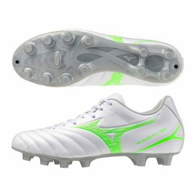 ミズノ　MIZUNO　モナルシーダネオ 3 セレクト / MONARCIDA NEO III SELECT　P1GA252537　サッカースパイク　ワイドモデル(幅広)　ネオングリーン
